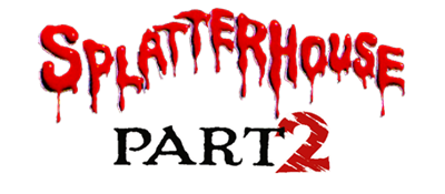 Splatterhouse Part 2 logo for Sega Mega Drive
